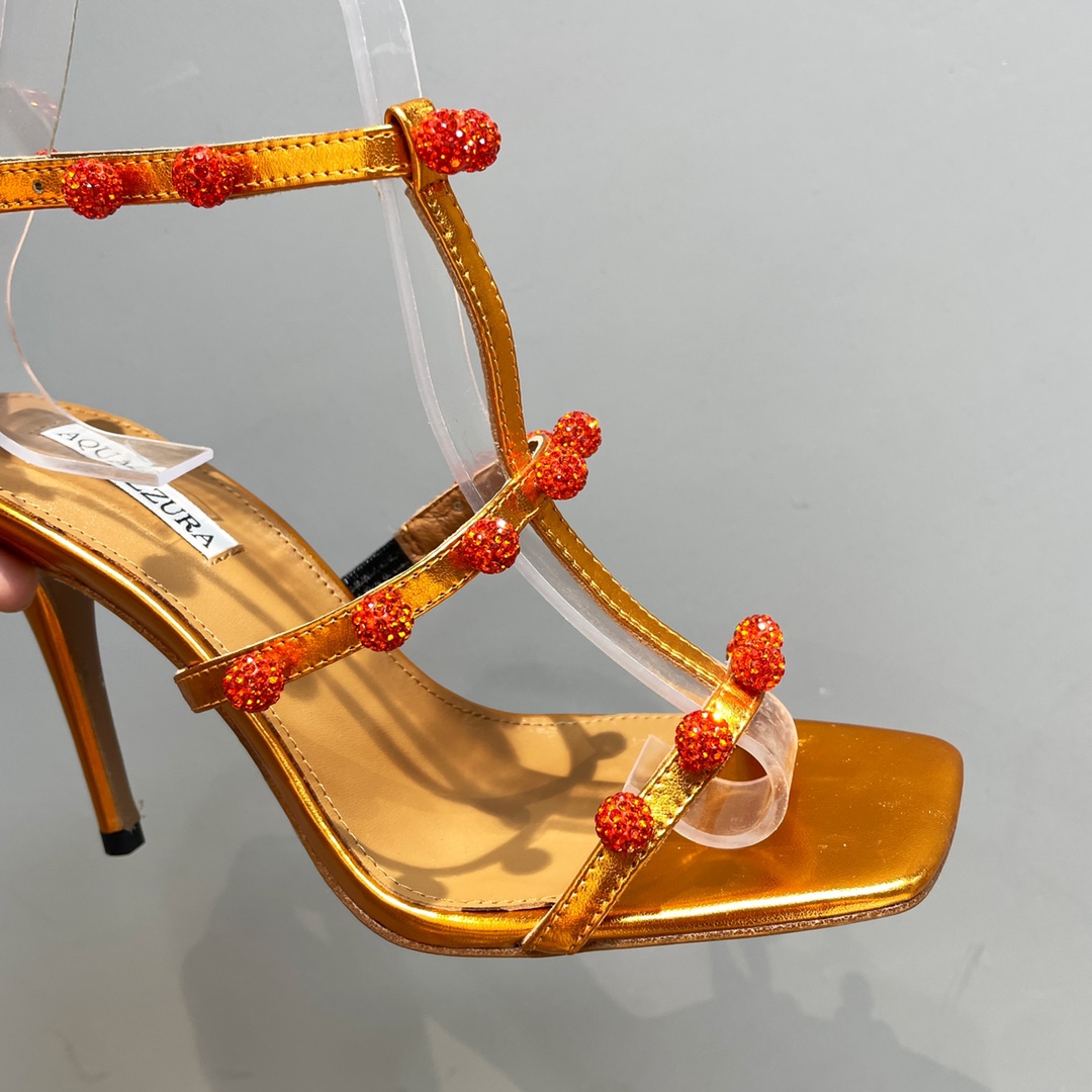 Aquazzura Cha Cha Cha Crystal Sandal  95 - PerfectKickZ