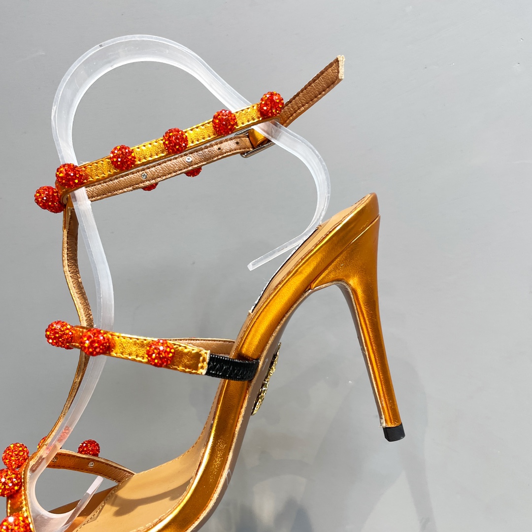 Aquazzura Cha Cha Cha Crystal Sandal  95 - PerfectKickZ