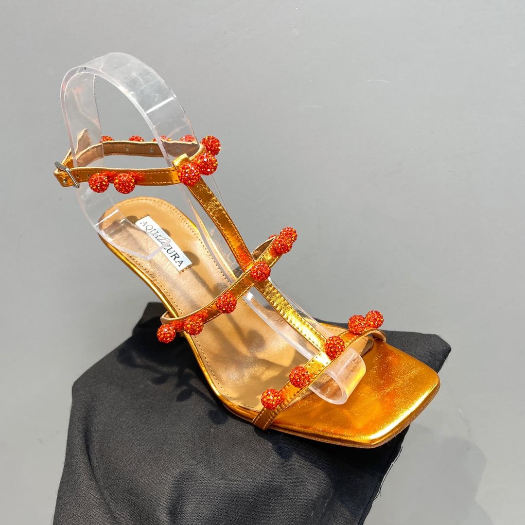 Aquazzura Cha Cha Cha Crystal Sandal  95 - PerfectKickZ