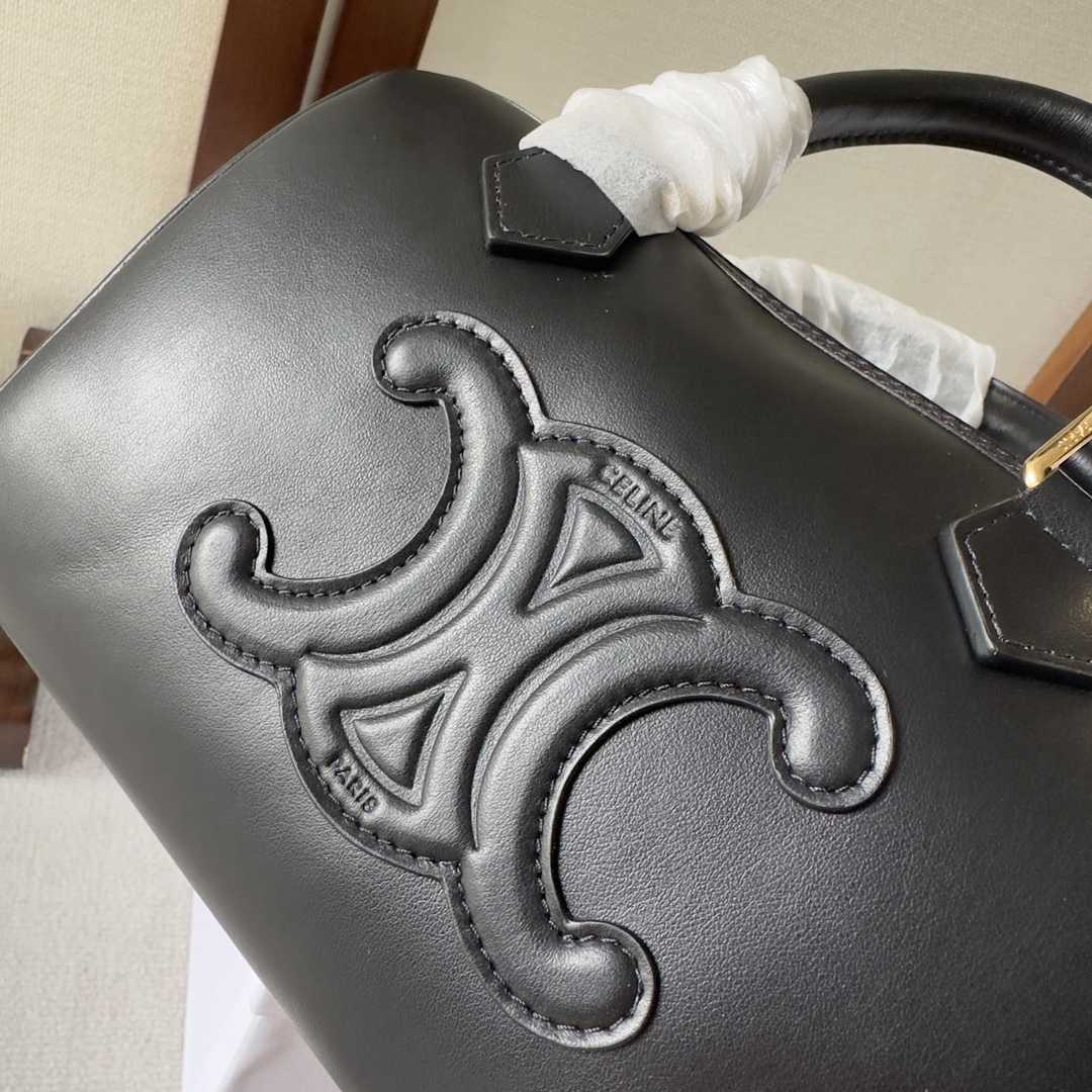 Celine Small Boston Cuir Triomphe In Smooth Calfskin Black - PerfectKickZ
