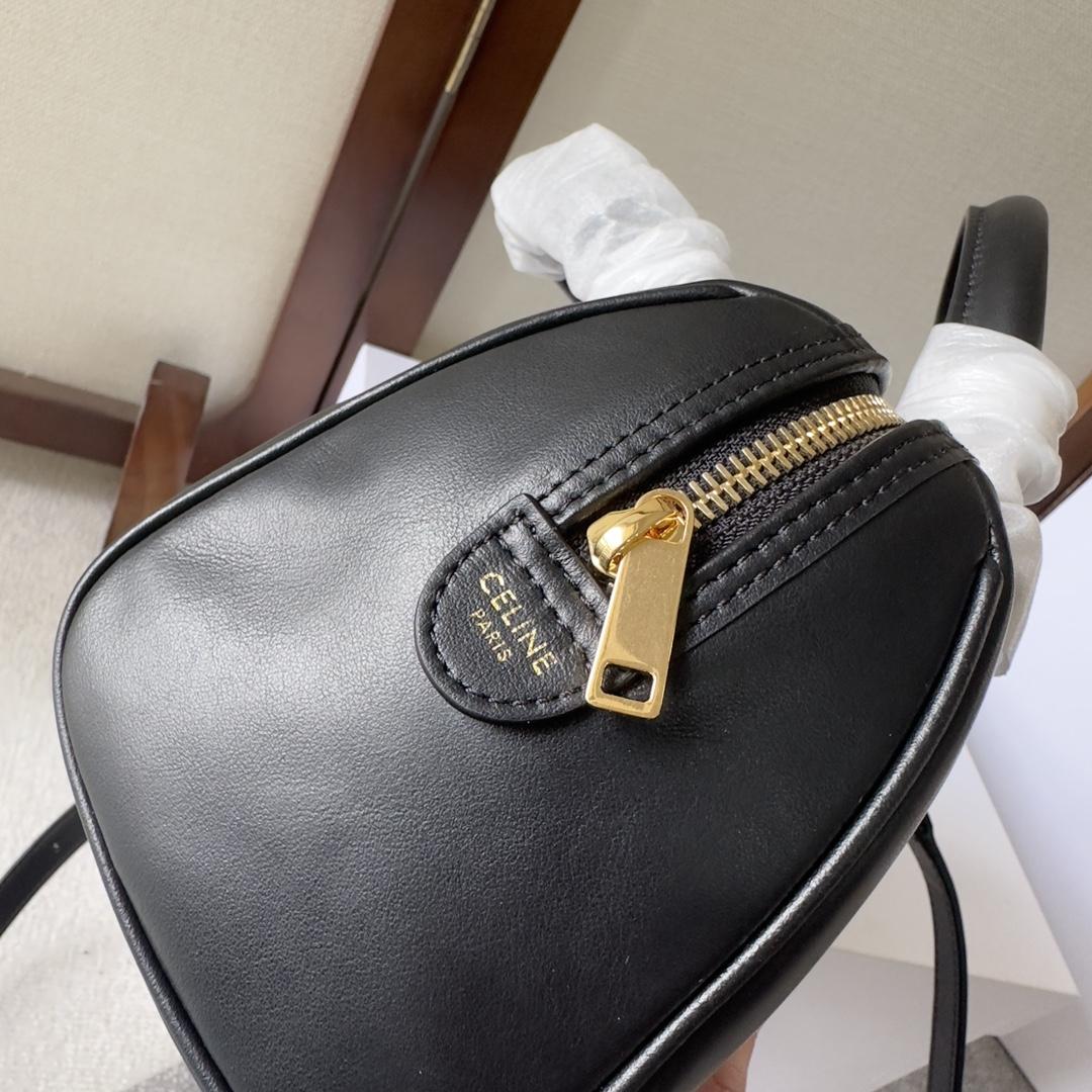 Celine Small Boston Cuir Triomphe In Smooth Calfskin Black - PerfectKickZ