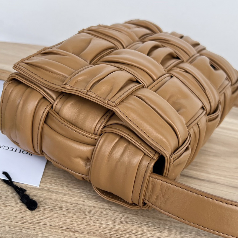 Bottega Veneta Cassette Foulard Intreccio Leather Cross-Body Bag - PerfectKickZ
