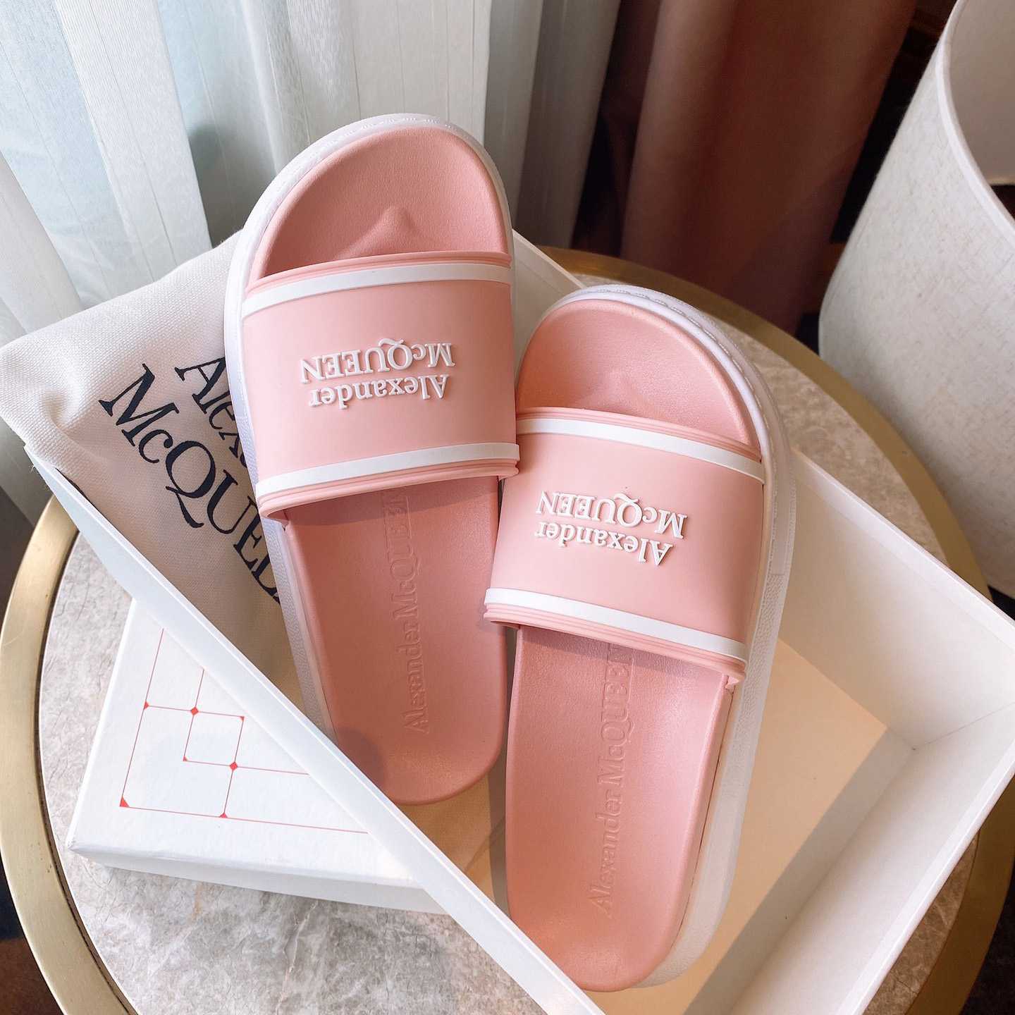 Alexander Mqueen Oversized Hybrid Signature Slide  - PerfectKickZ