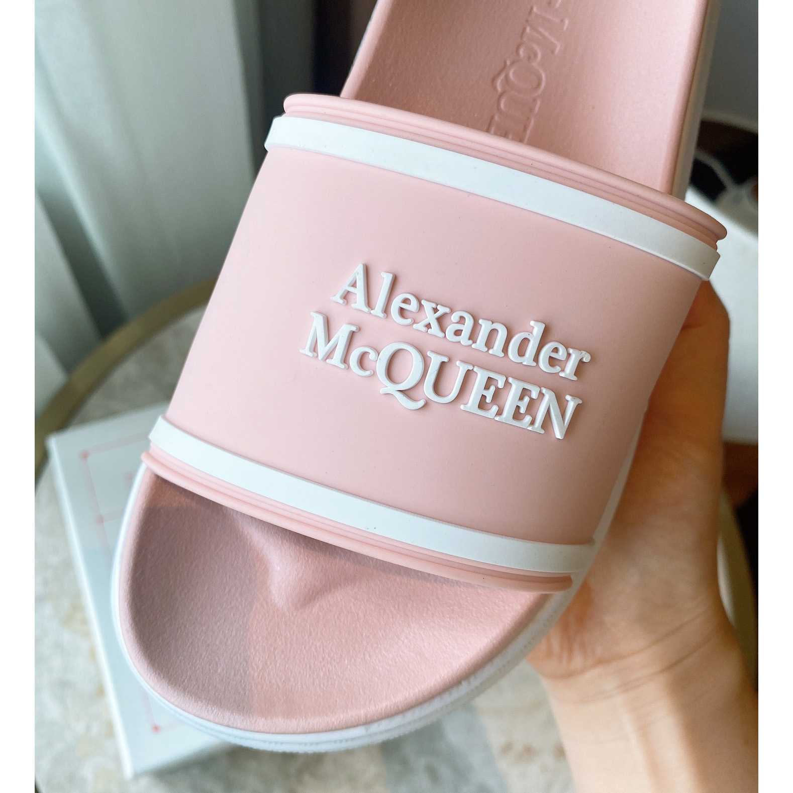 Alexander Mqueen Oversized Hybrid Signature Slide  - PerfectKickZ
