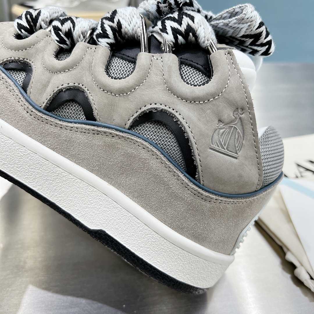 Lanvin Leather Curb Sneakers - PerfectKickZ
