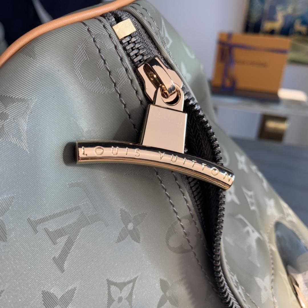 Louis Vuitton Keepall Bandouliere Monogram Titanium 50 Grey - PerfectKickZ