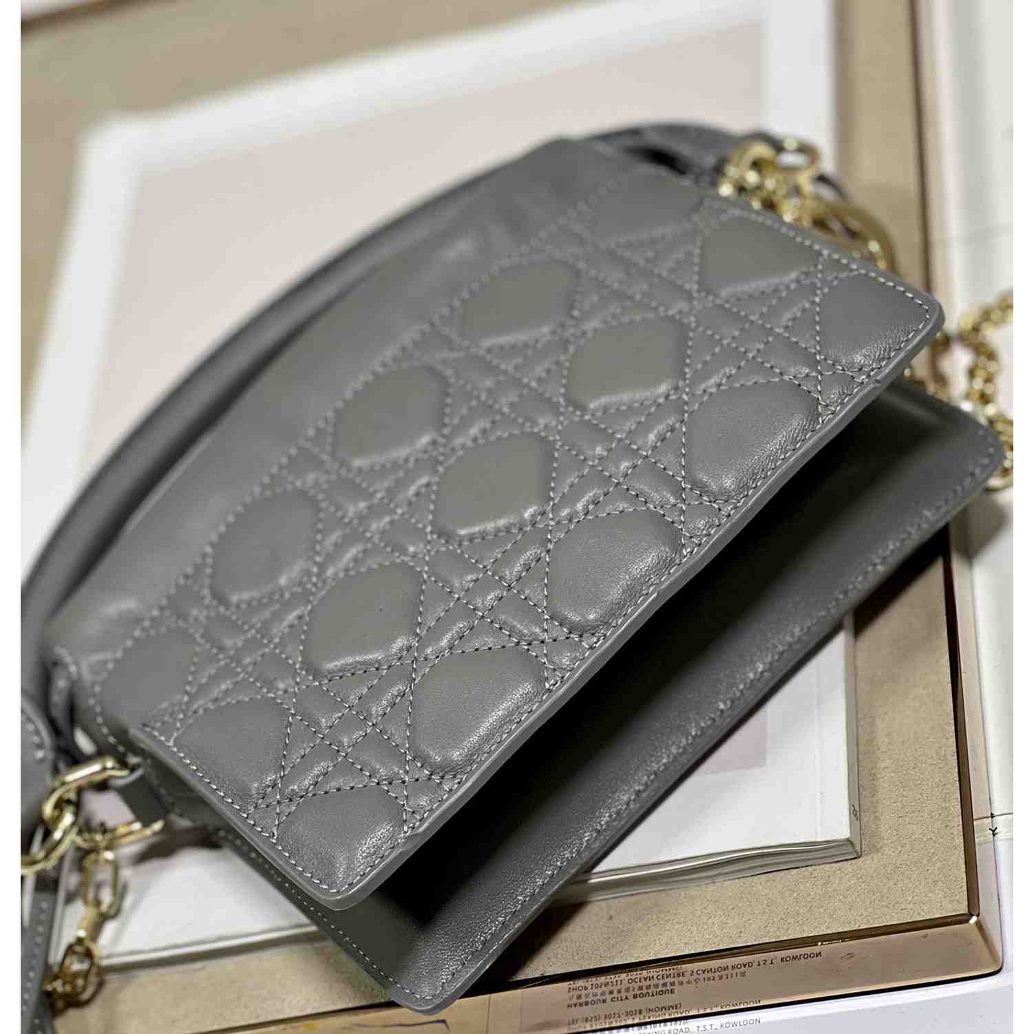 Dior Lady Dior Top Handle Drawstring Mini Bag - PerfectKickZ