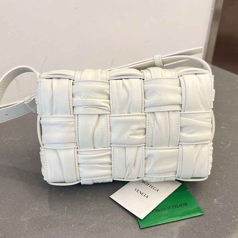 Bottega Veneta Cassette Foulard Intreccio Leather Cross-Body Bag - PerfectKickZ