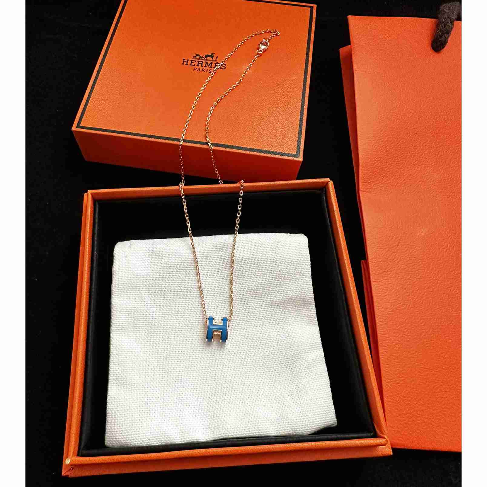 Hermes Mini Pop H Necklace - PerfectKickZ