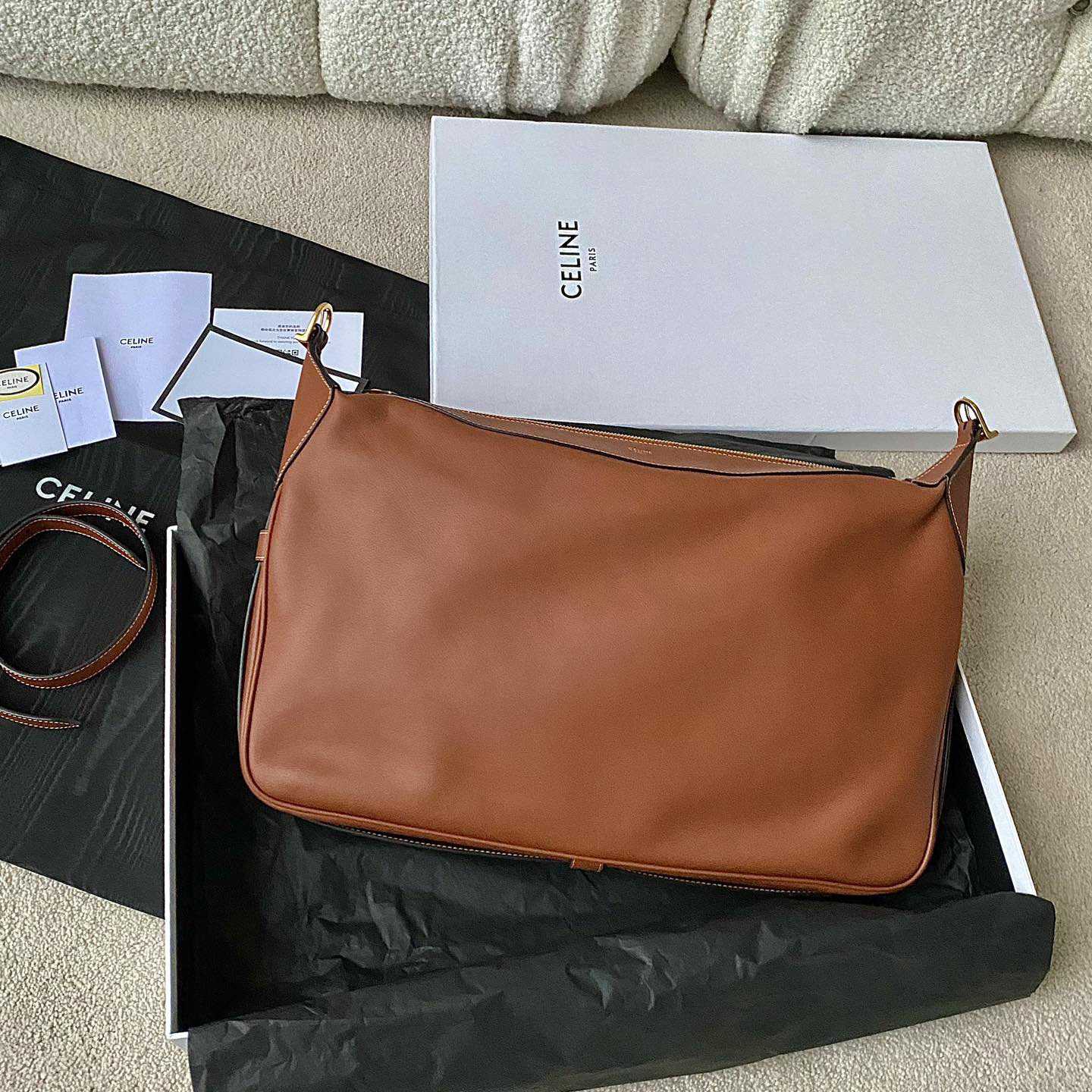 Celine Large Romy In Supple Calfskin Tan - PerfectKickZ