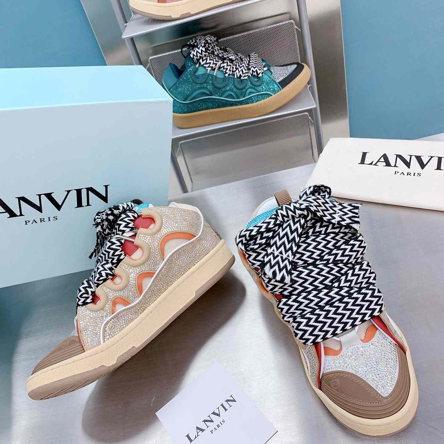 Lanvin Curb Low-Top Sneakers - PerfectKickZ