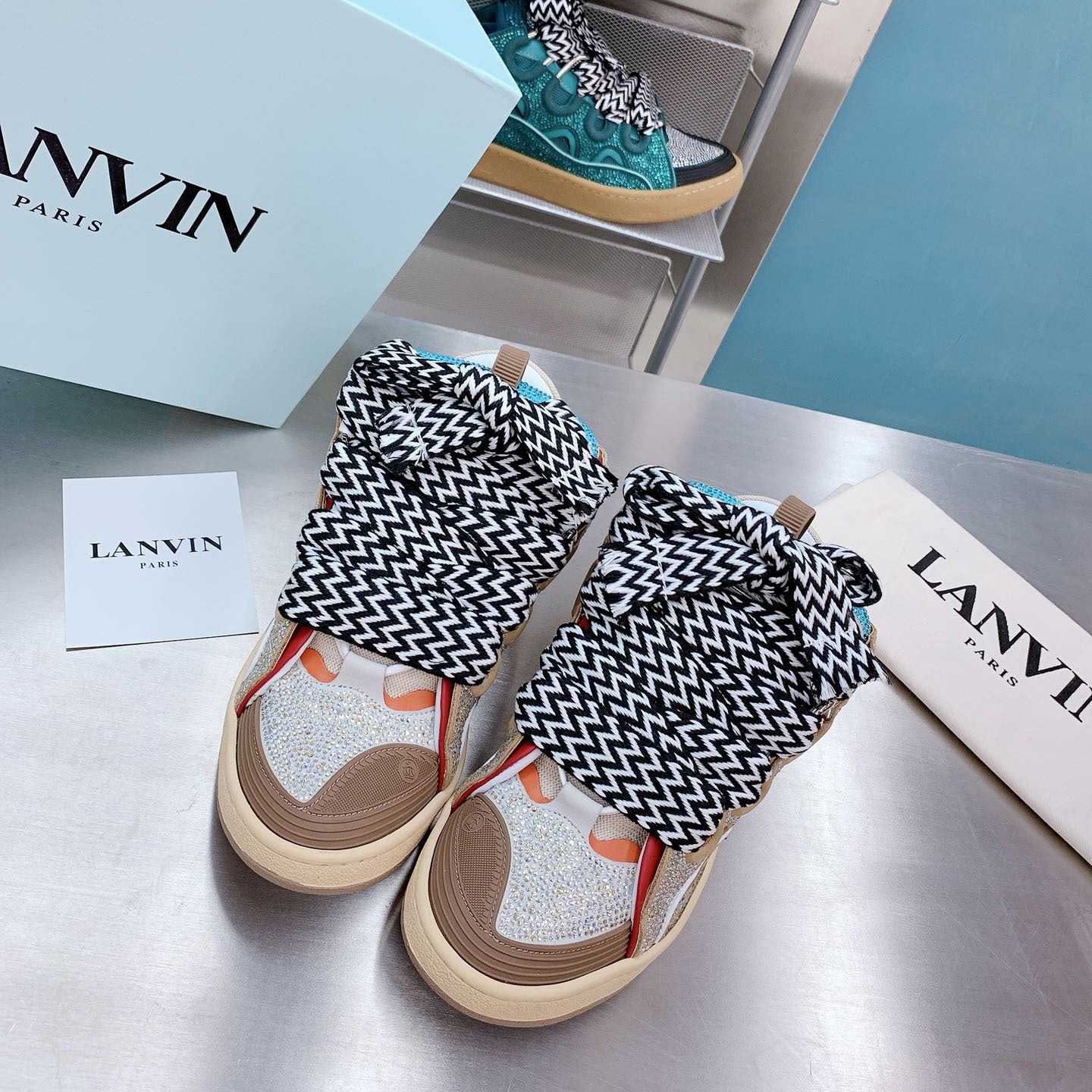 Lanvin Curb Low-Top Sneakers - PerfectKickZ