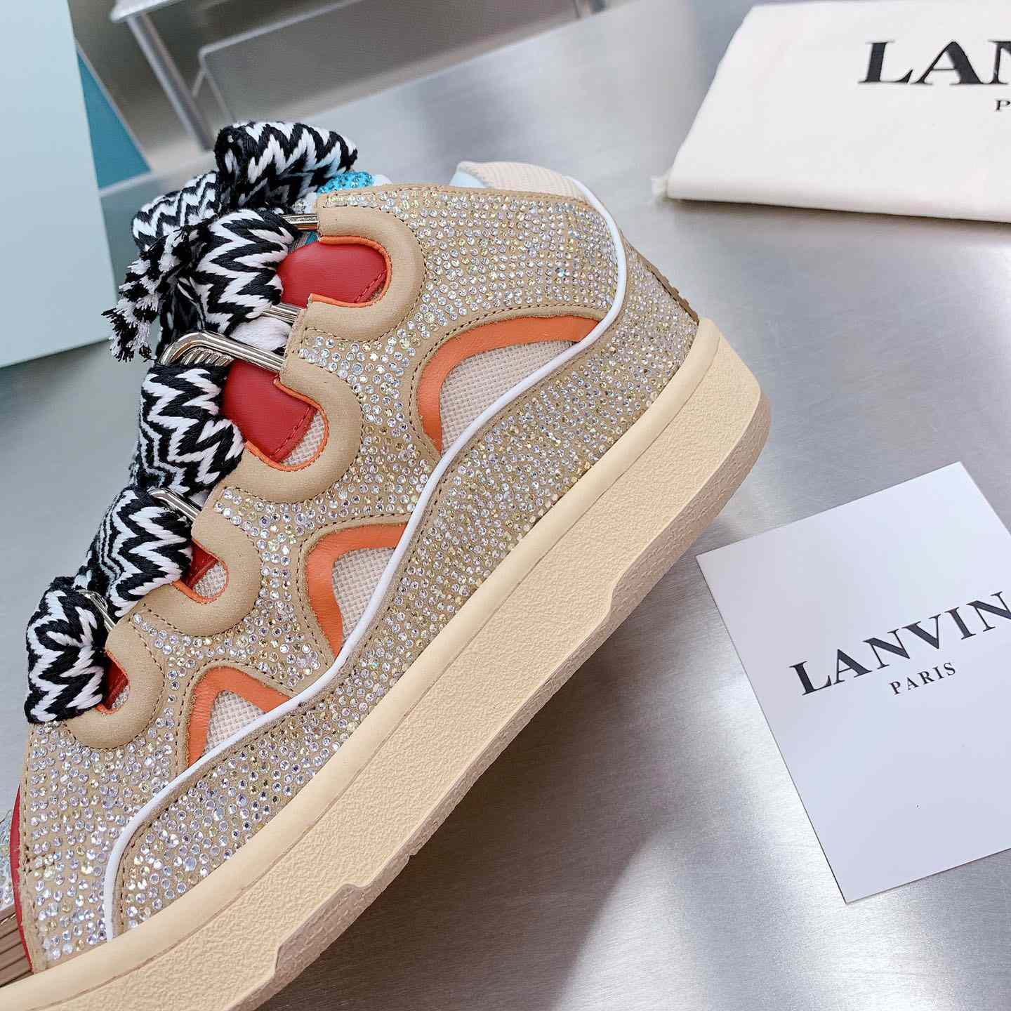 Lanvin Curb Low-Top Sneakers - PerfectKickZ