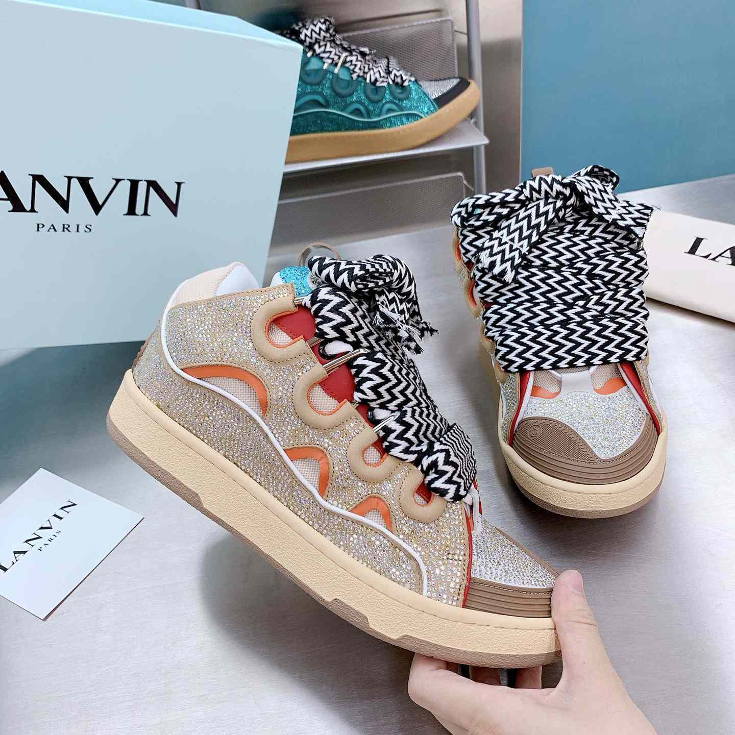 Lanvin Curb Low-Top Sneakers - PerfectKickZ