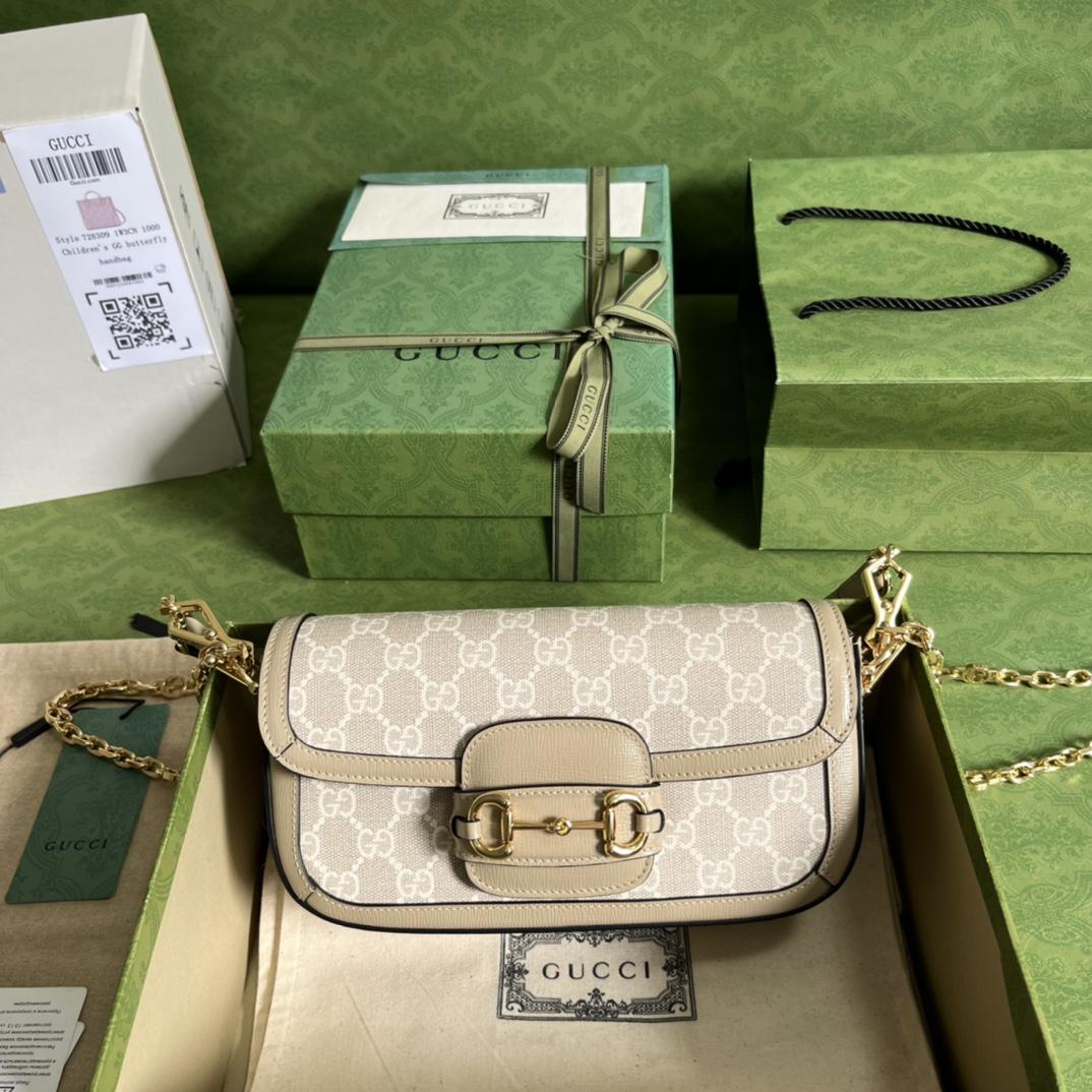 Gucci Horsebit 1955 Shoulder Bag(24-13-5cm)   - PerfectKickZ