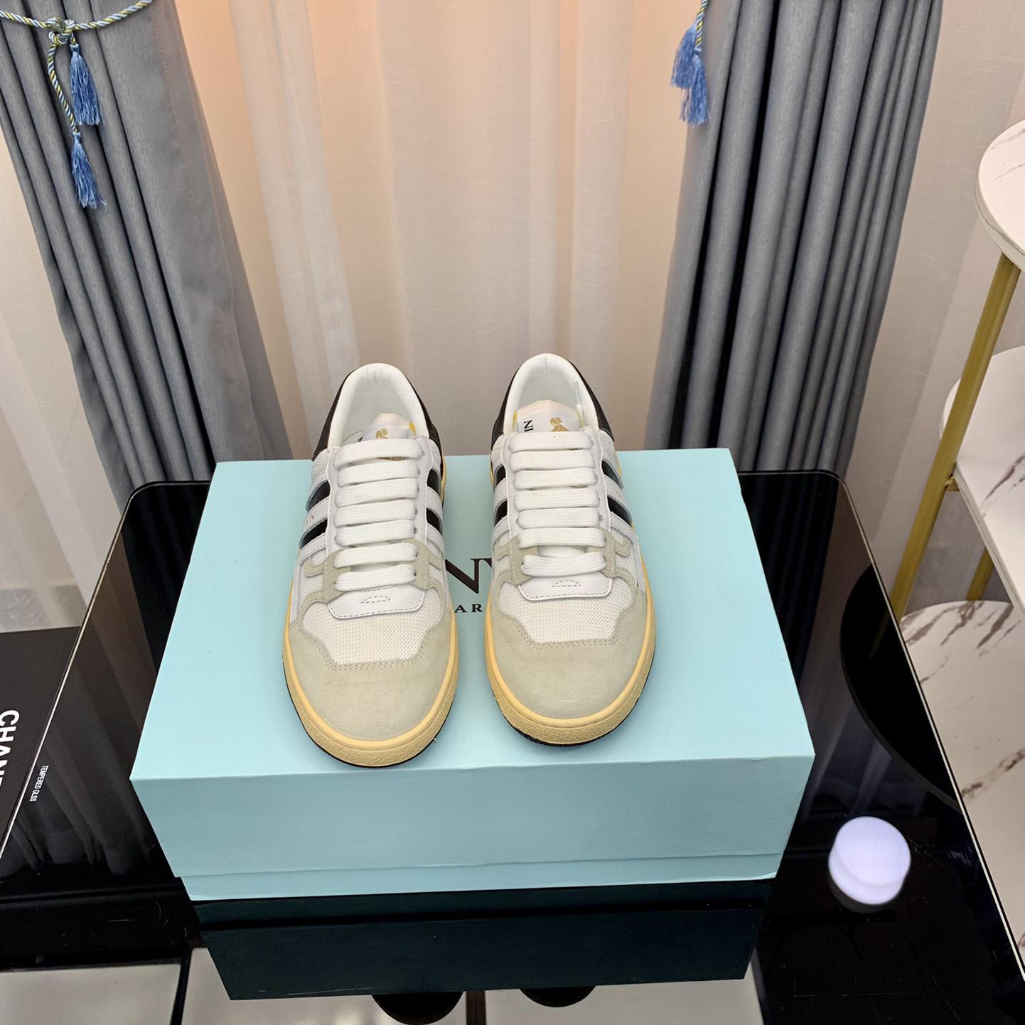 Lanvin Mesh Clay Low-Top Sneakers - PerfectKickZ