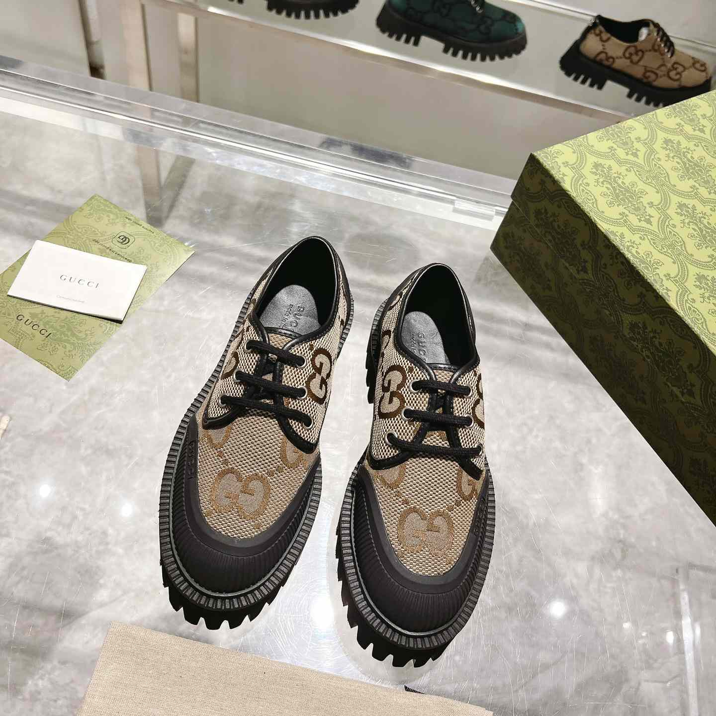 Gucci Maxi GG Lace-Up Shoe - PerfectKickZ
