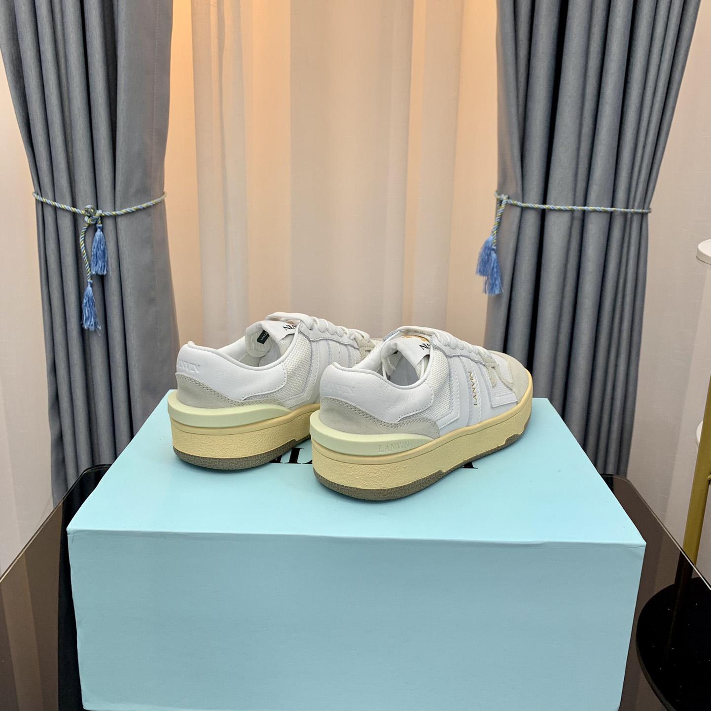 Lanvin Leather Clay Low-Top Sneakers - PerfectKickZ