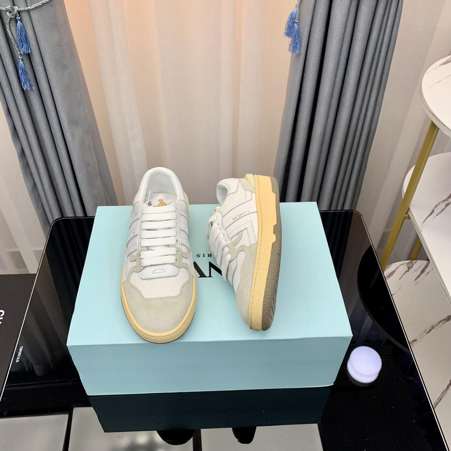 Lanvin Leather Clay Low-Top Sneakers - PerfectKickZ