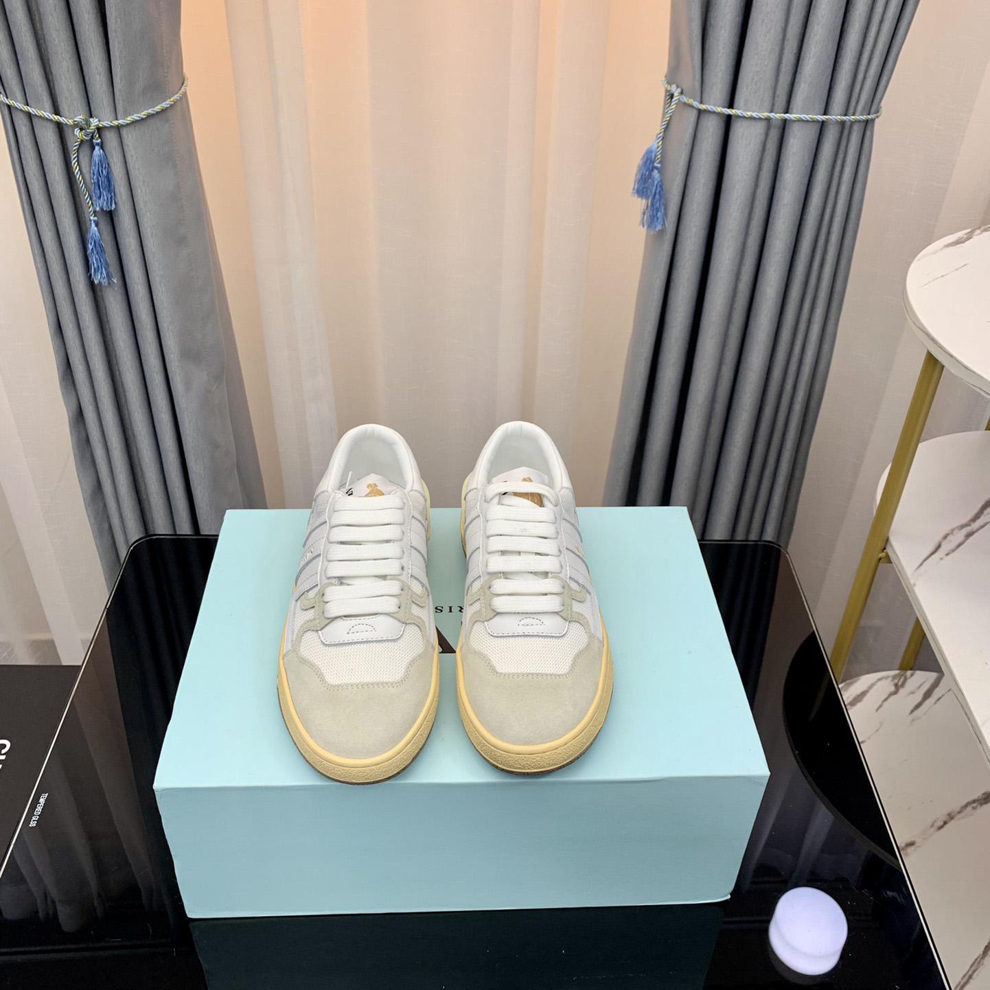 Lanvin Leather Clay Low-Top Sneakers - PerfectKickZ
