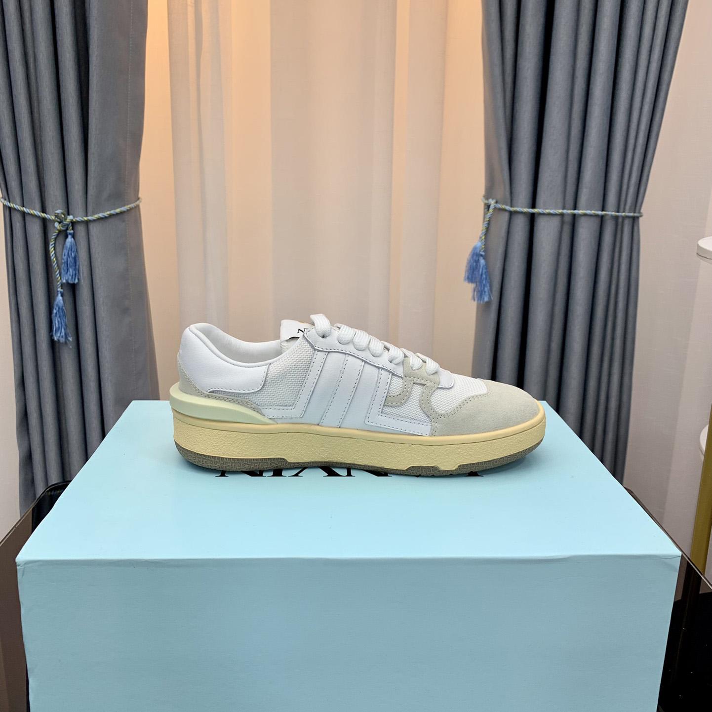 Lanvin Leather Clay Low-Top Sneakers - PerfectKickZ