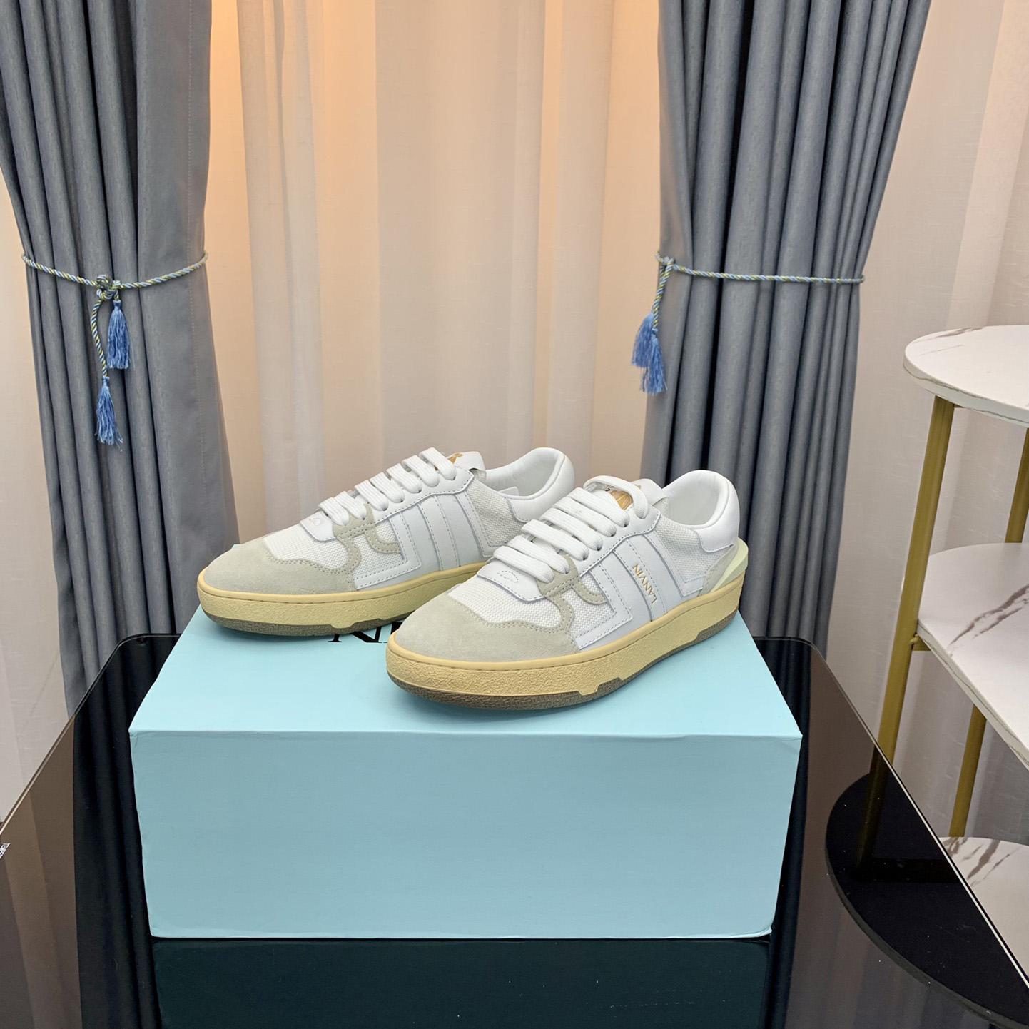 Lanvin Leather Clay Low-Top Sneakers - PerfectKickZ