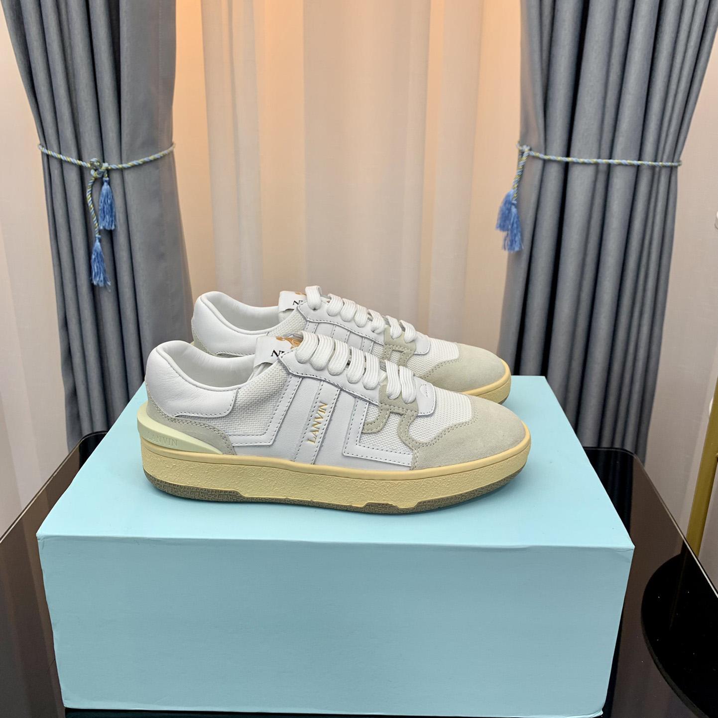 Lanvin Leather Clay Low-Top Sneakers - PerfectKickZ
