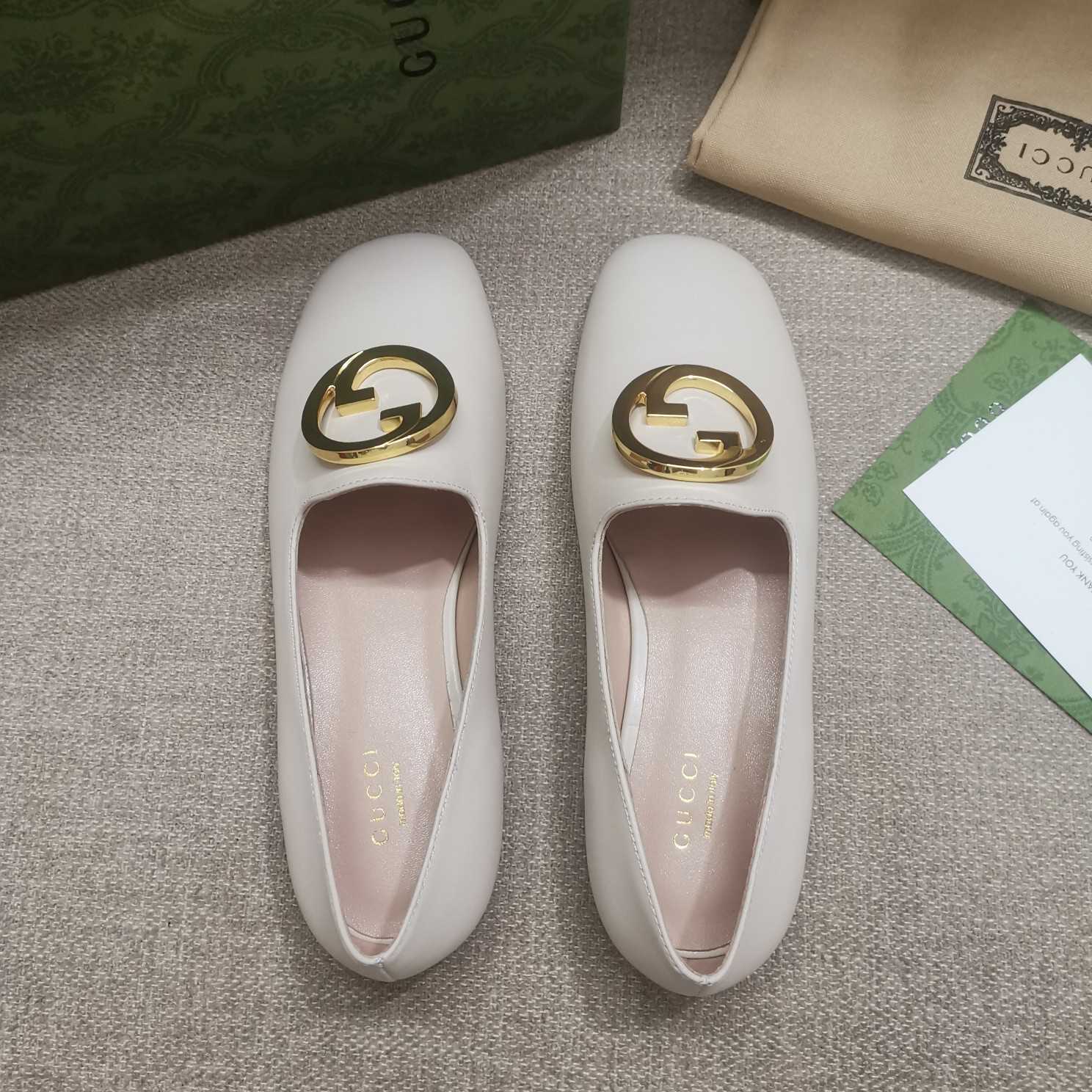 Gucci Blonde Women's Ballet Flat - PerfectKickZ