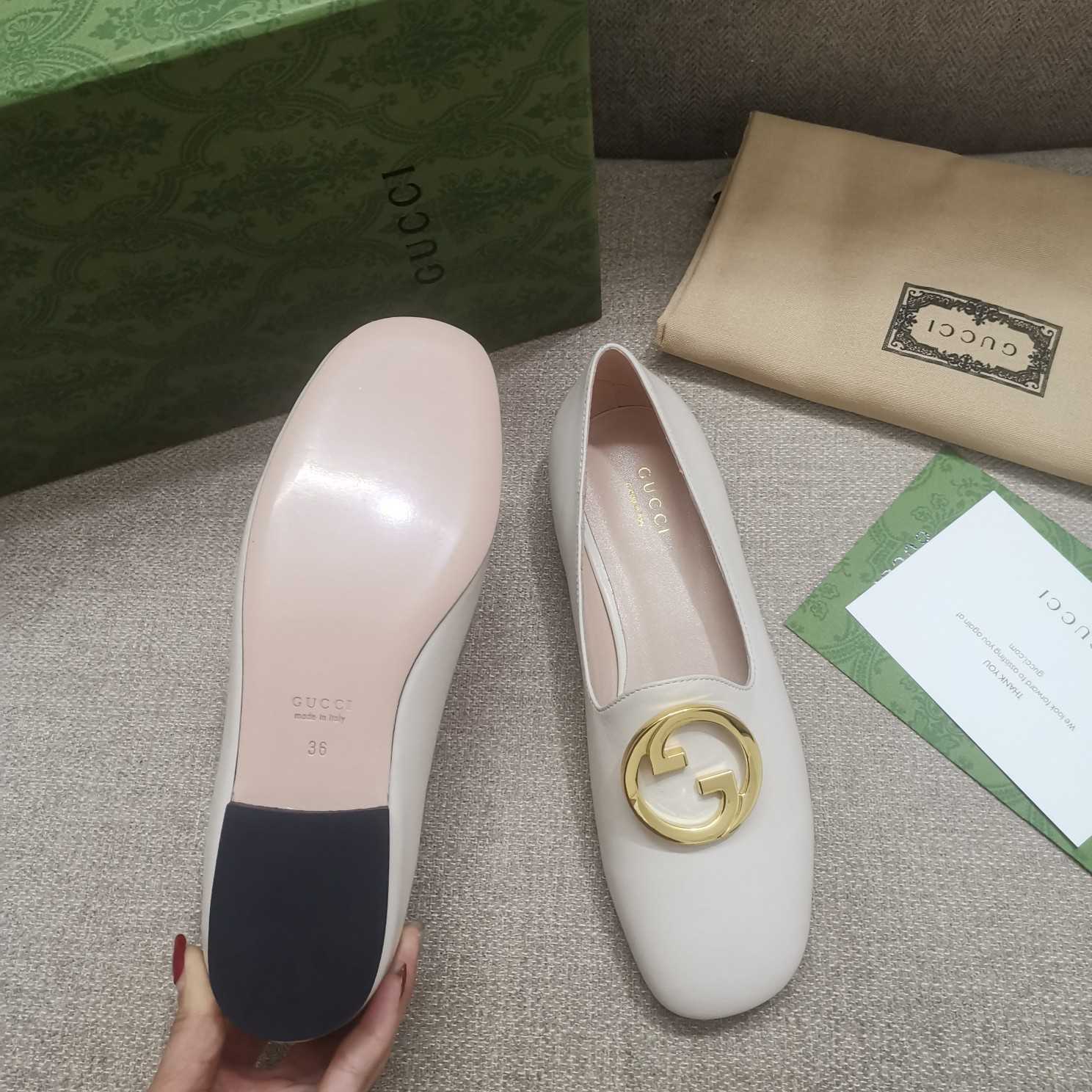 Gucci Blonde Women's Ballet Flat - PerfectKickZ