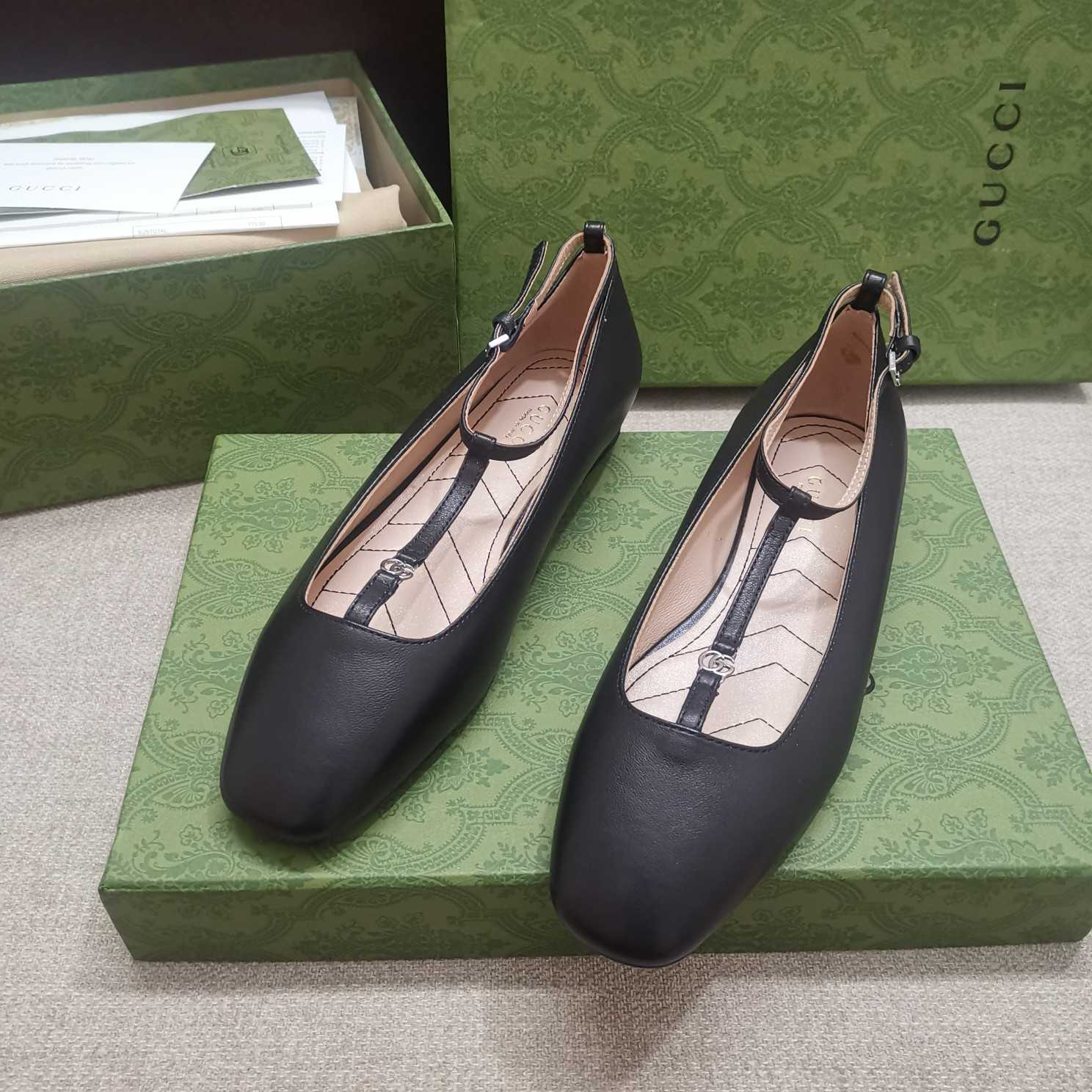 Gucci Women's Ballet Flat With Double G - PerfectKickZ