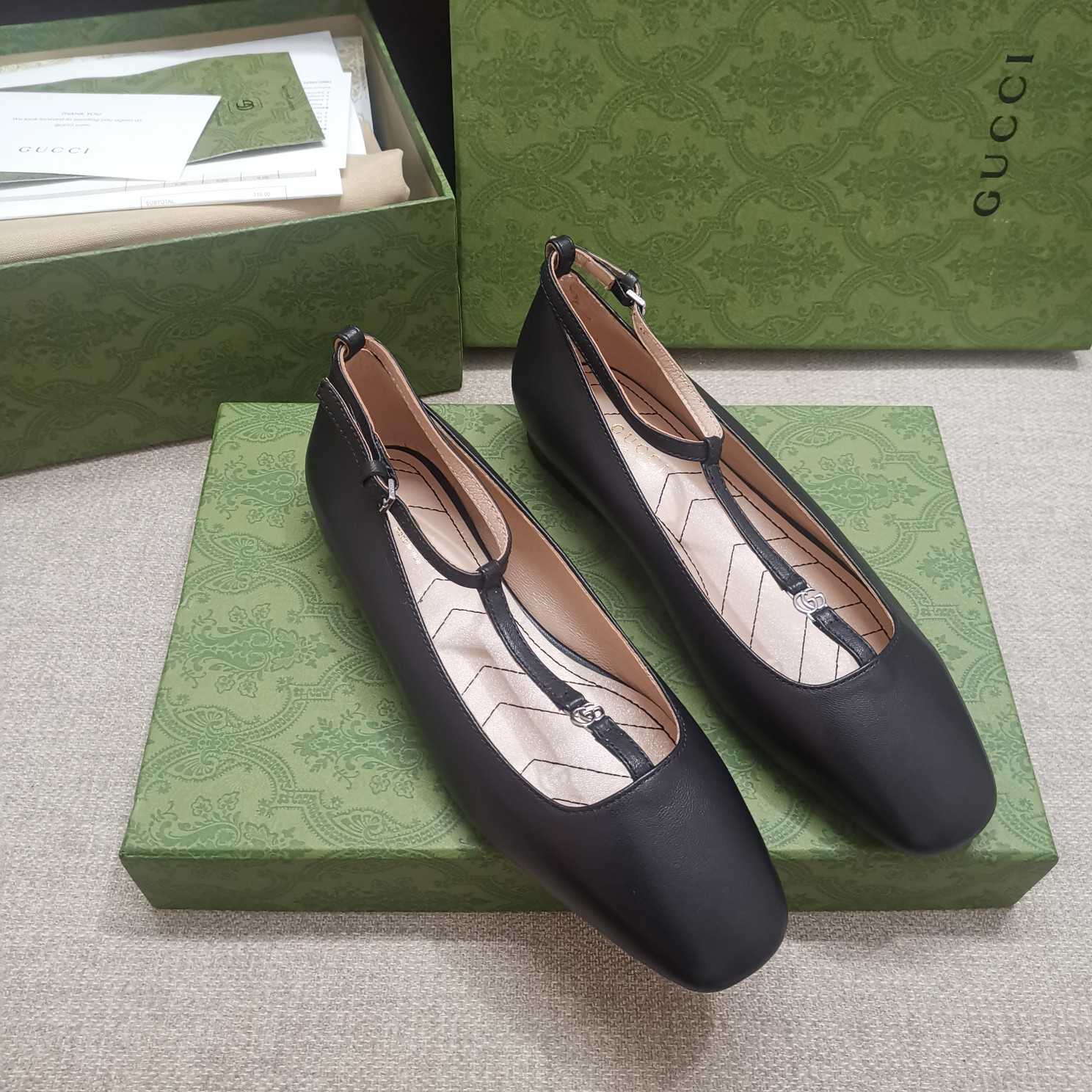 Gucci Women's Ballet Flat With Double G - PerfectKickZ