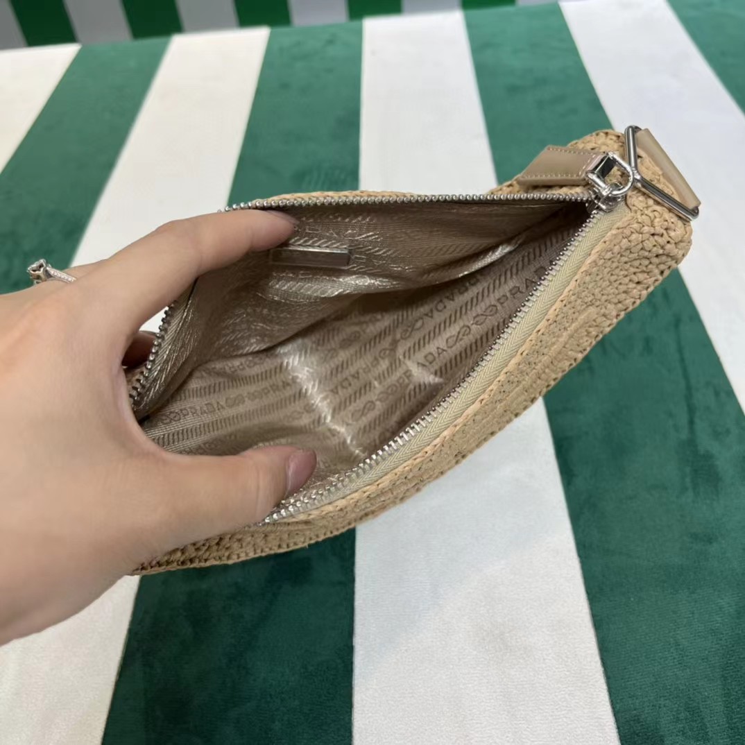 Raffia Prada Triangle Bag - PerfectKickZ