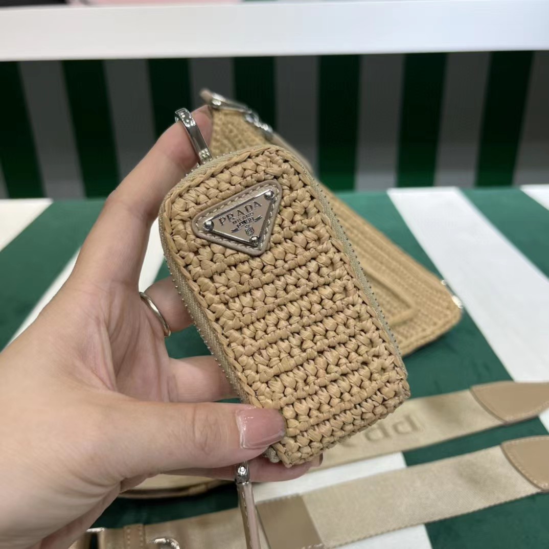 Raffia Prada Triangle Bag - PerfectKickZ