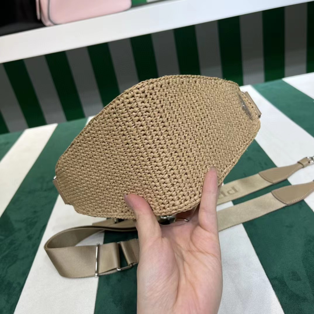Raffia Prada Triangle Bag - PerfectKickZ