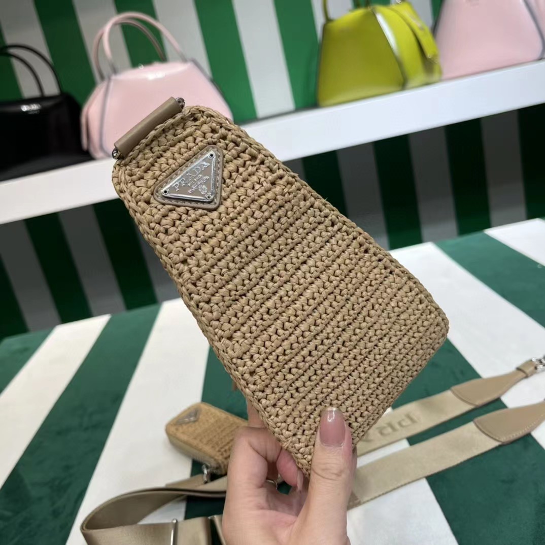 Raffia Prada Triangle Bag - PerfectKickZ