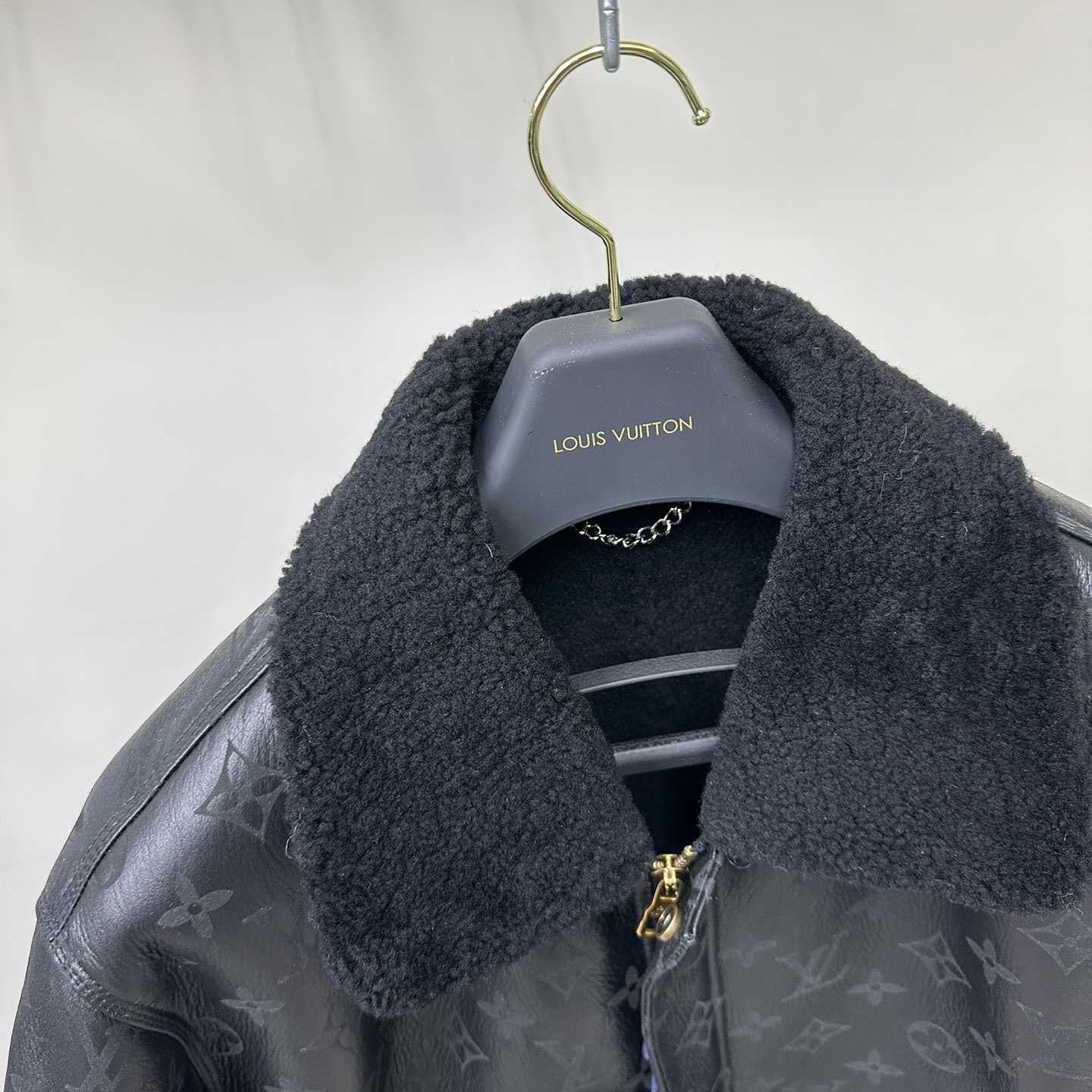 Louis Vuitton Shearling Embossed Monogram Jacket   1AAU29 - PerfectKickZ