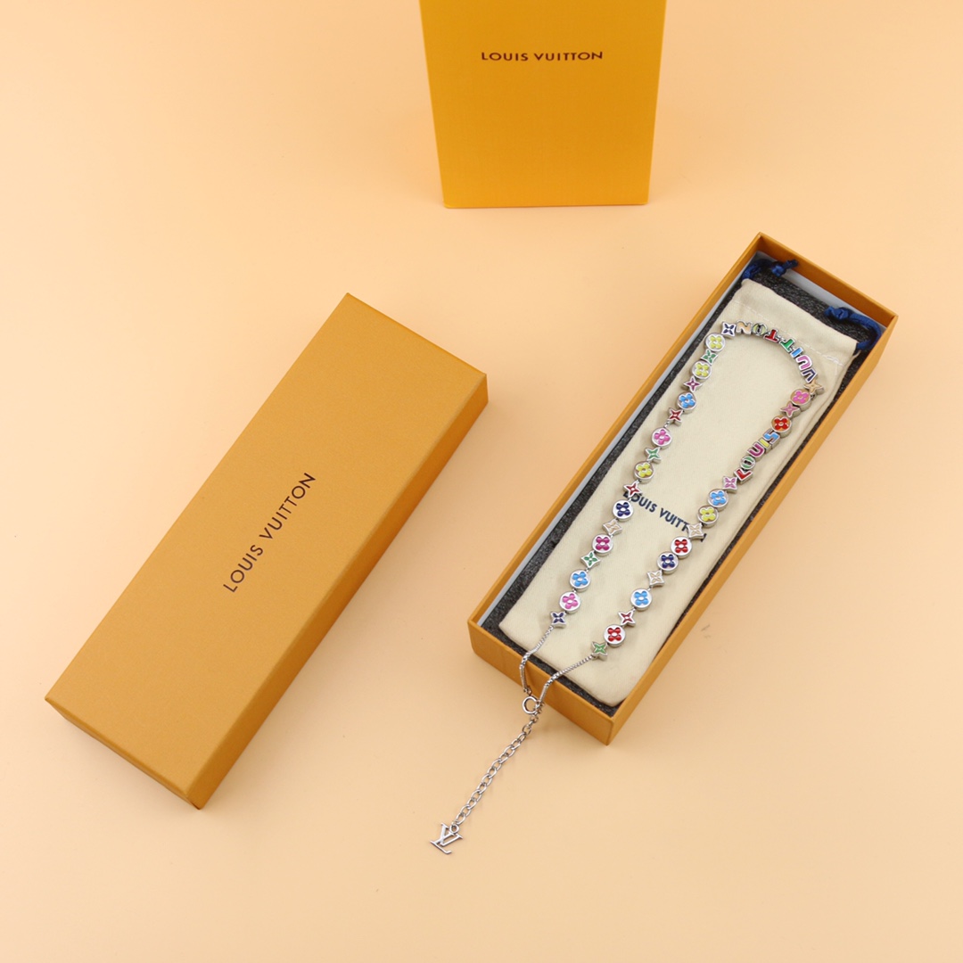 Louis Vuitton Monogram Party Necklace   MP3281 - PerfectKickZ
