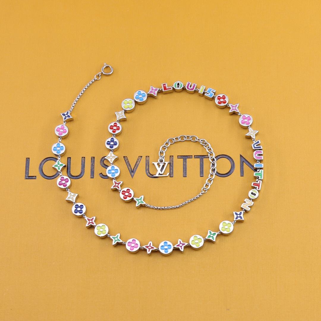 Louis Vuitton Monogram Party Necklace   MP3281 - PerfectKickZ