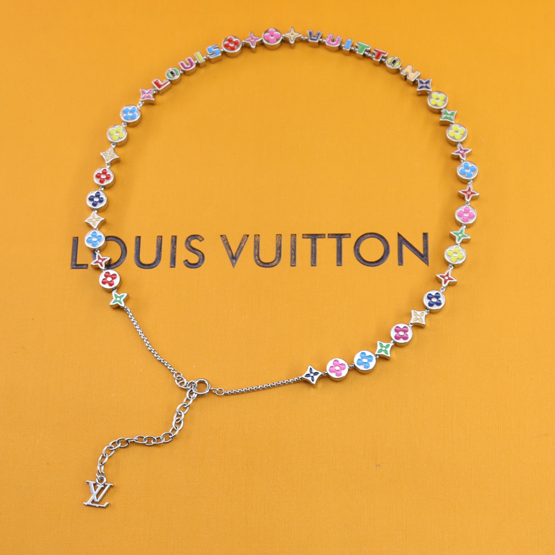 Louis Vuitton Monogram Party Necklace   MP3281 - PerfectKickZ
