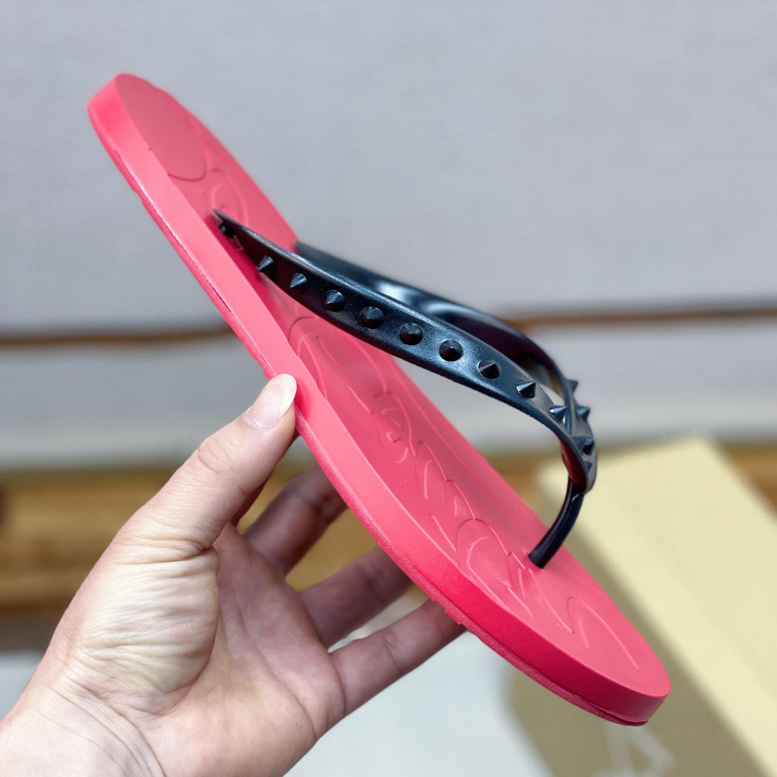 Christian Louboutin Loubi Flip Man Flip-flops - Rubber - PerfectKickZ