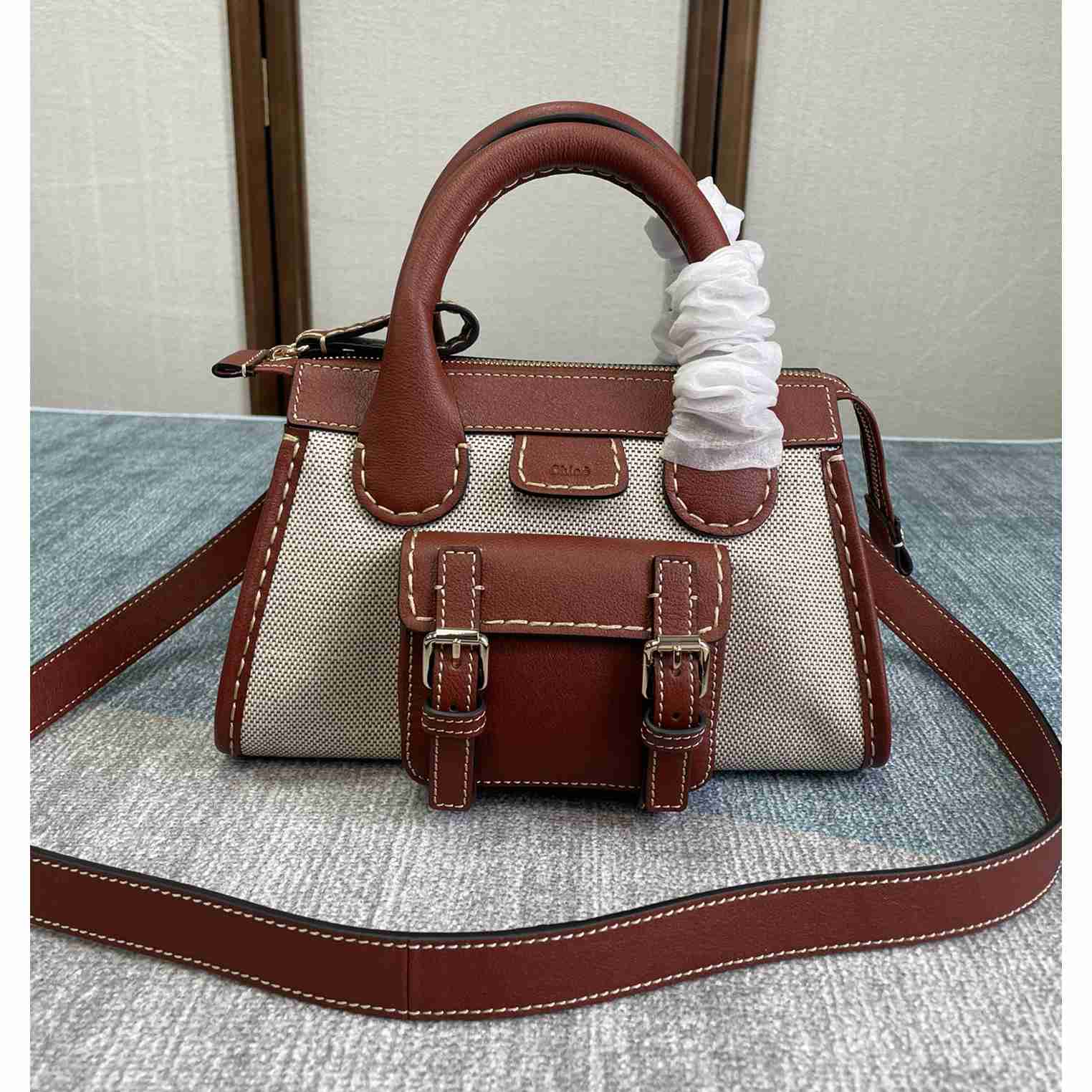 Chloe Edith Beige Brown Mini In Shoulder Bags(26.5-16-11cm) - PerfectKickZ