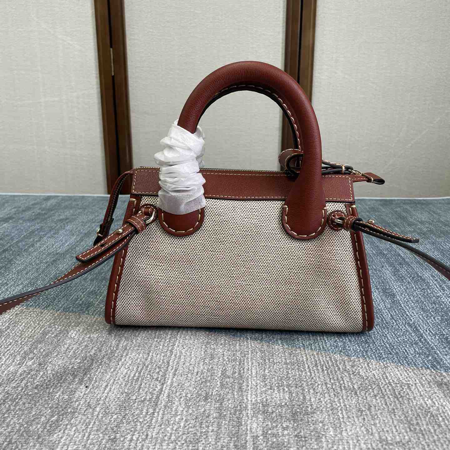 Chloe Edith Beige Brown Mini In Shoulder Bags(26.5-16-11cm) - PerfectKickZ