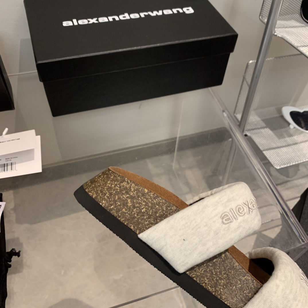 Alexander Wang Ronan Nylon Slide Sandals - PerfectKickZ