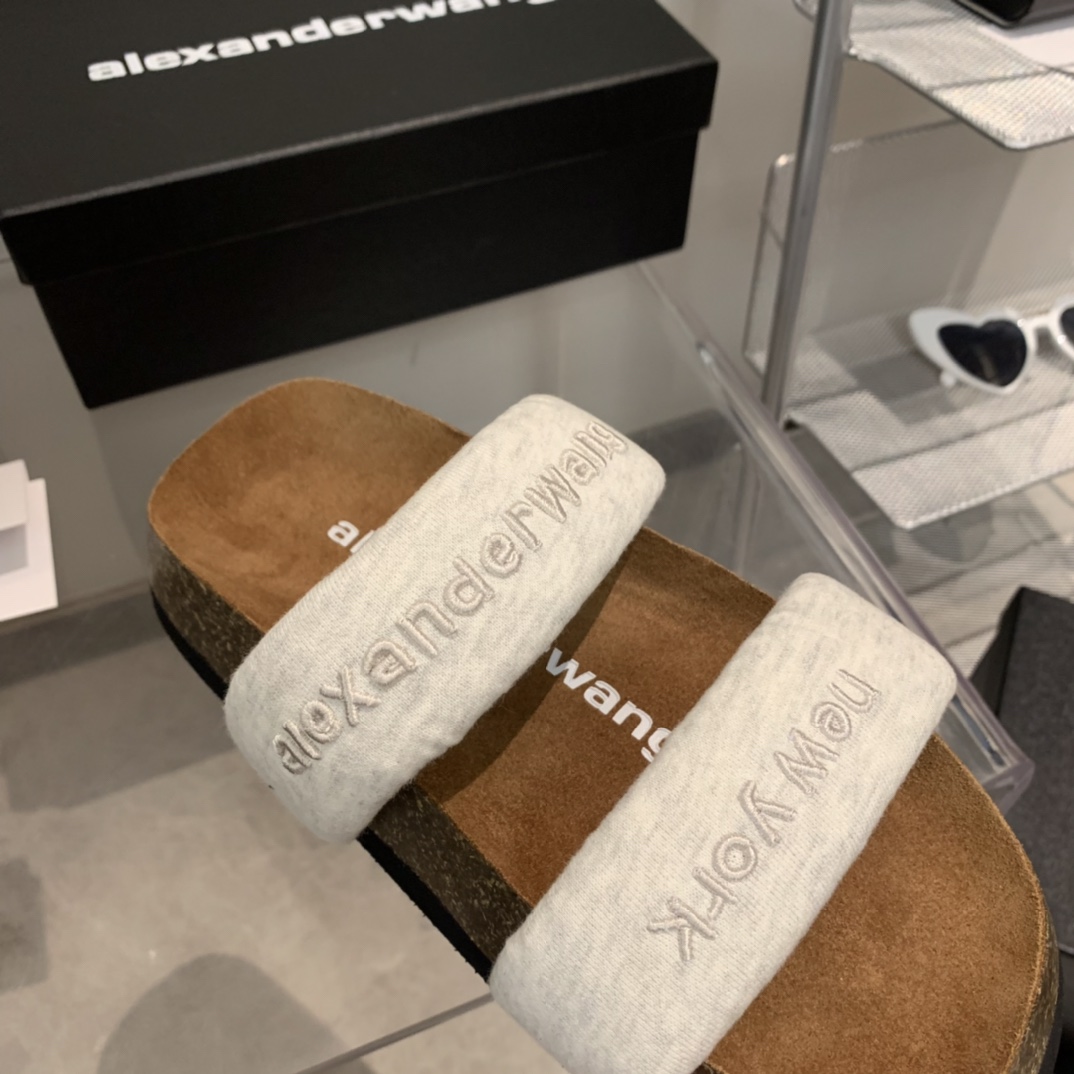 Alexander Wang Ronan Nylon Slide Sandals - PerfectKickZ