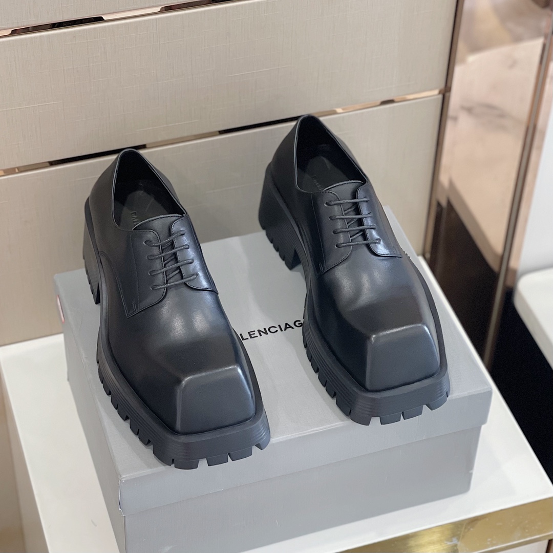 Balenciaga Men's Rhino Derby In Black  - PerfectKickZ