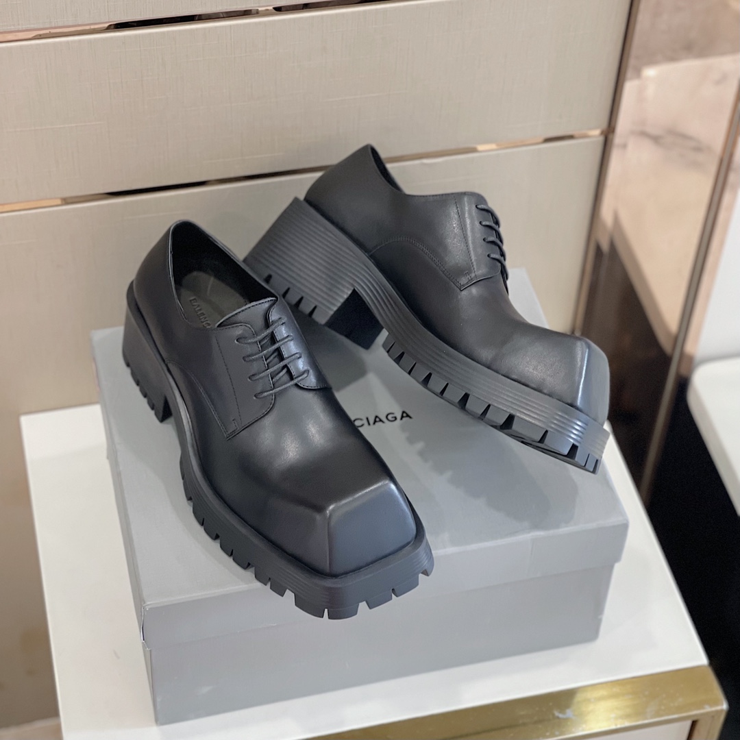 Balenciaga Men's Rhino Derby In Black  - PerfectKickZ