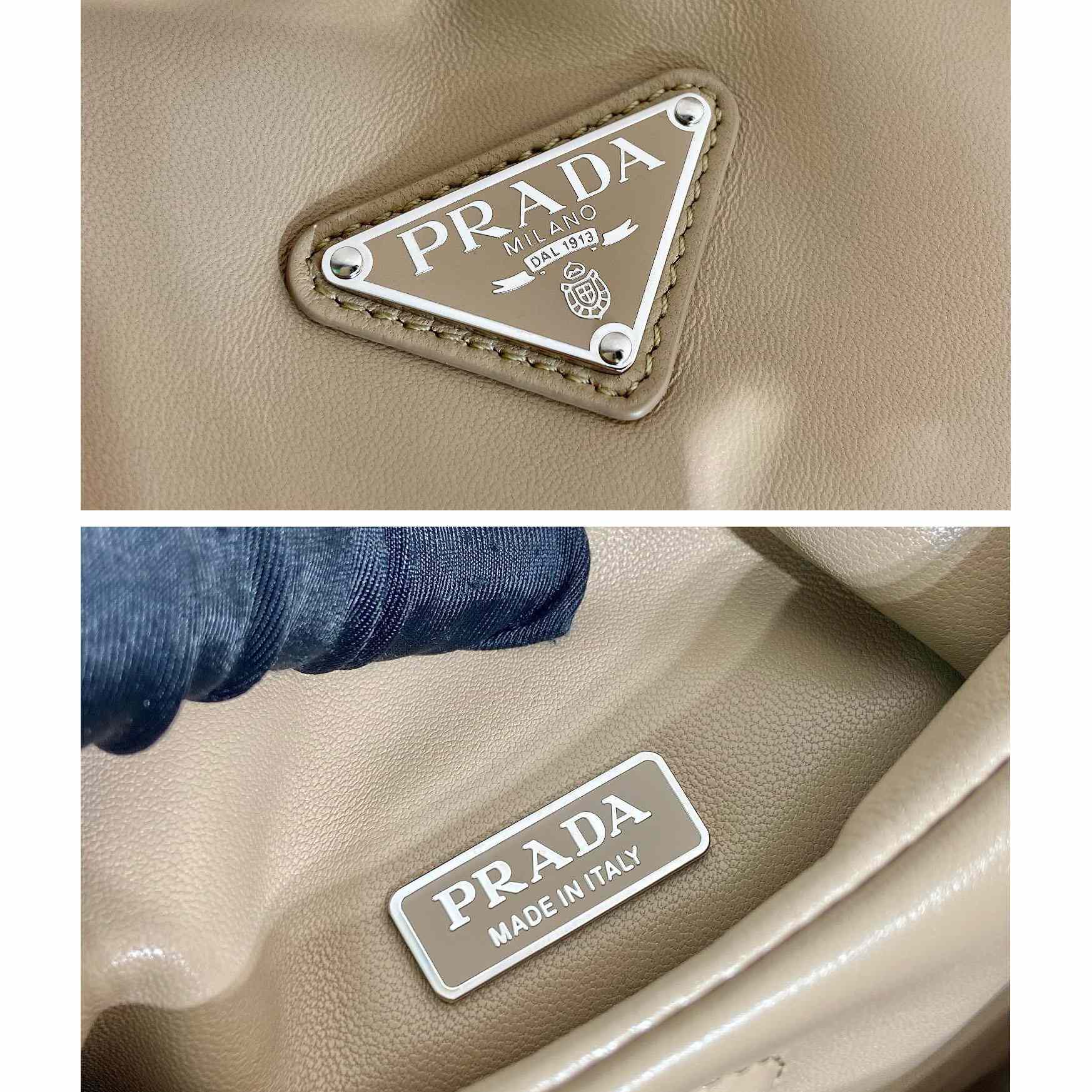 Prada Medium Padded Prada Soft Nappa Leather Bag - PerfectKickZ