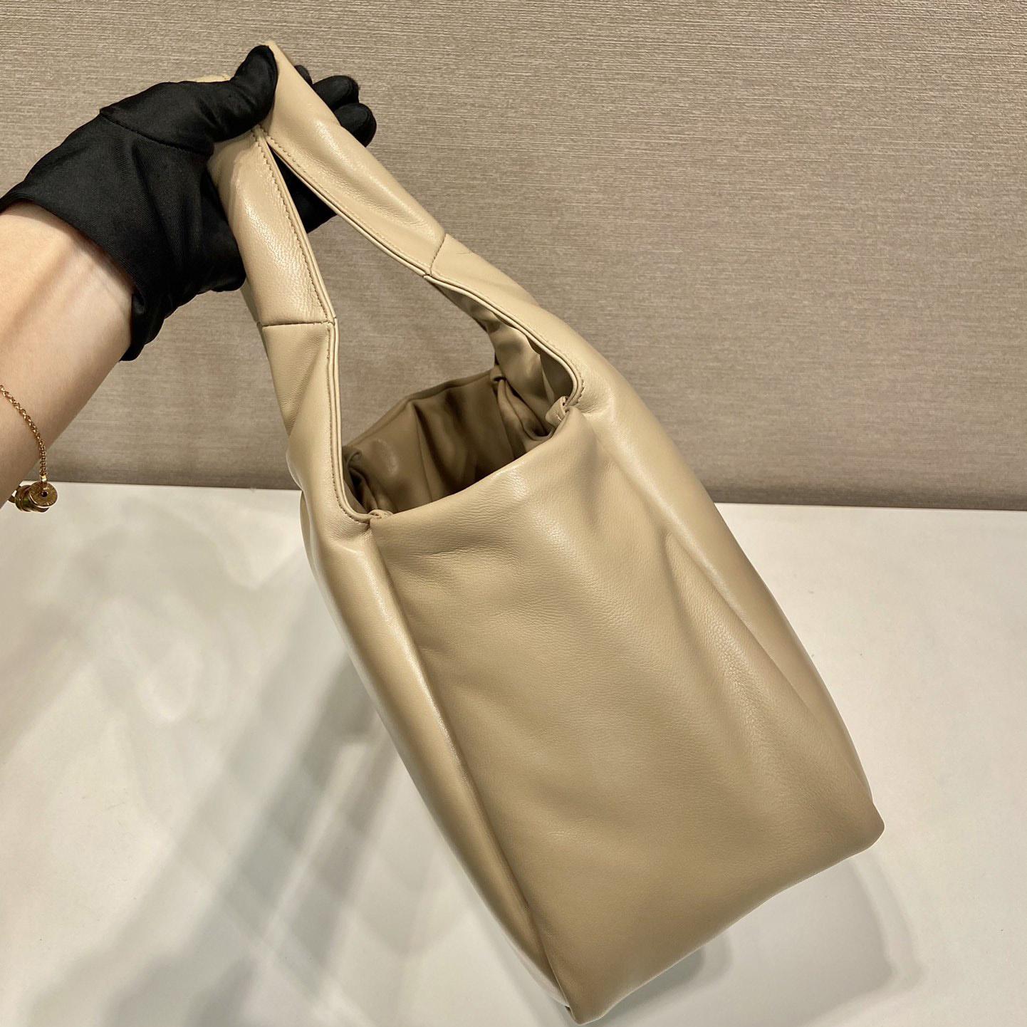 Prada Medium Padded Prada Soft Nappa Leather Bag - PerfectKickZ