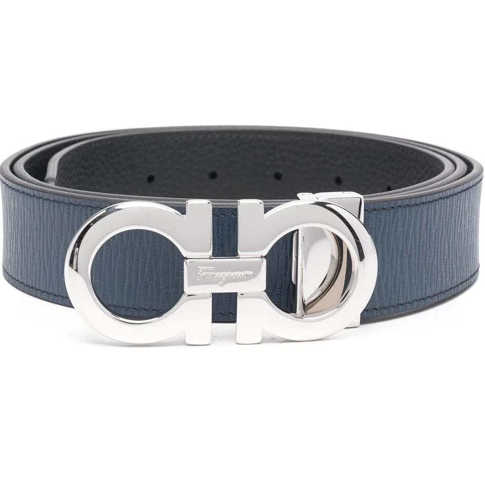 Ferragamo Logo-plaque Leather Belt - PerfectKickZ