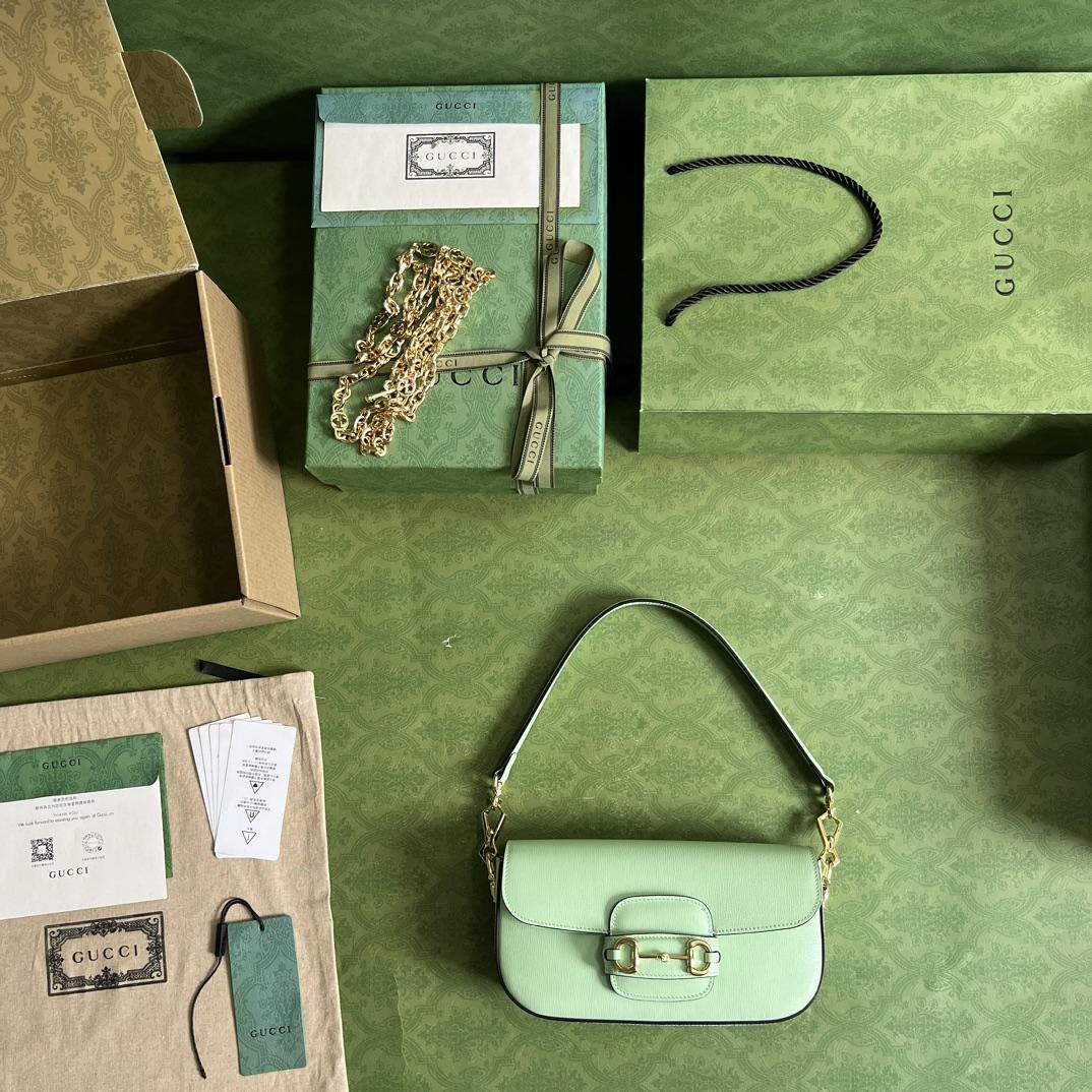 Gucci Horsebit 1955 Small Shoulder Bag(24-13-5cm)   - PerfectKickZ